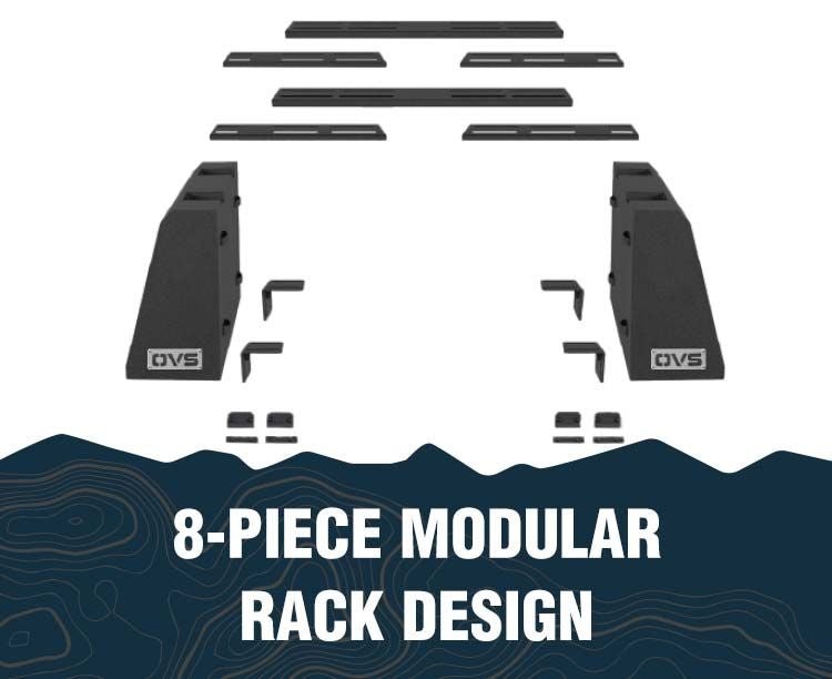 OVS Lockable Pod Rack Universal Bed Storage System with Adjustable Crossbars - Recon Recovery