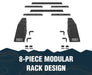 OVS Lockable Pod Rack Universal Bed Storage System with Adjustable Crossbars - Recon Recovery
