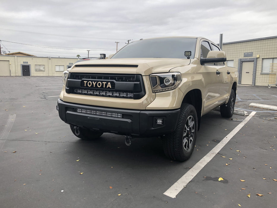 32" Lower Bumper Hidden LED Light Bar Brackets Kit For 2014-2021 Toyota Tundra - Recon Recovery