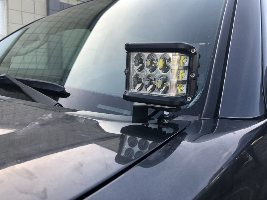 Low Profile LED Ditch Light Brackets Kit For 2005-2015 Toyota Tacoma - Recon Recovery