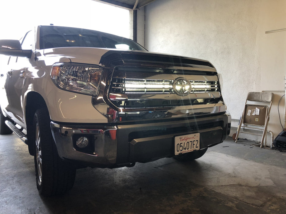 42" Hidden Grille Curved LED Light Bar Brackets Kit For 2014-2021 Toyota Tundra - Recon Recovery