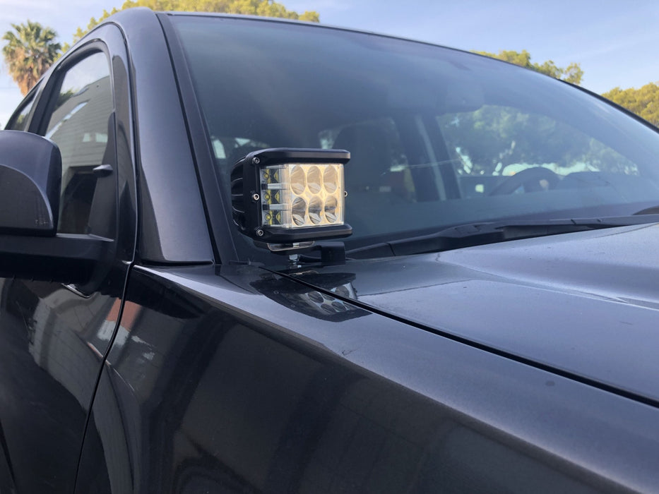 Low Profile Ditch Light Brackets Kit For 2016-2023 Toyota Tacoma - Recon Recovery