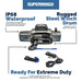 Superwinch SX12SR 12,000 lbs. Wireless Recovery Winch with LED - 80ft Synthetic Rope - Recon Recovery