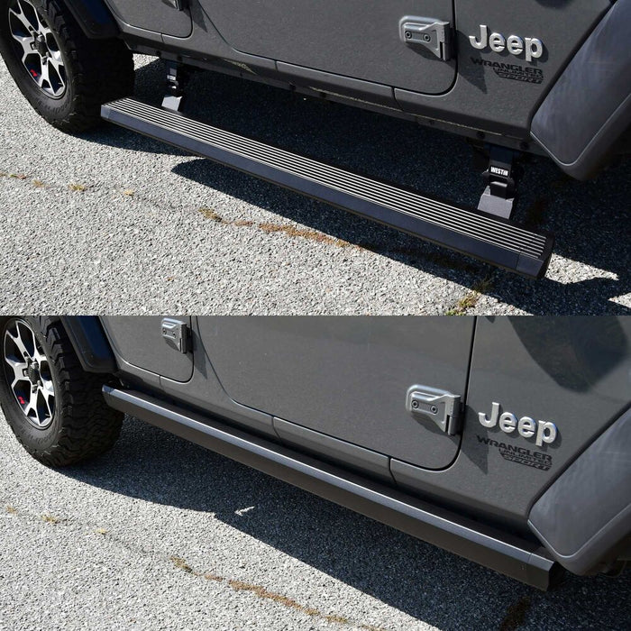 Pro-E Electric Power Drop Down Running Boards for 2018-2024 Jeep Wrangler JL 4 Door - Recon Recovery - Recon Recovery