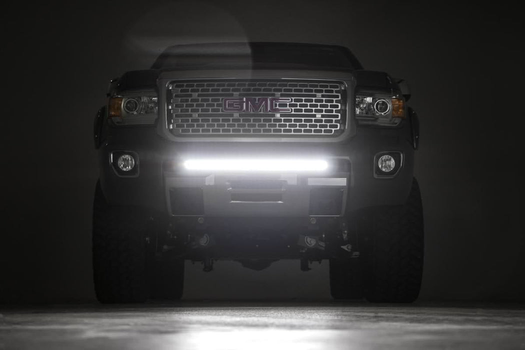 Rough Country Bumper 30 inch LED Light Mount for 2015 - 2022 GM Canyon & Colorado - Recon Recovery
