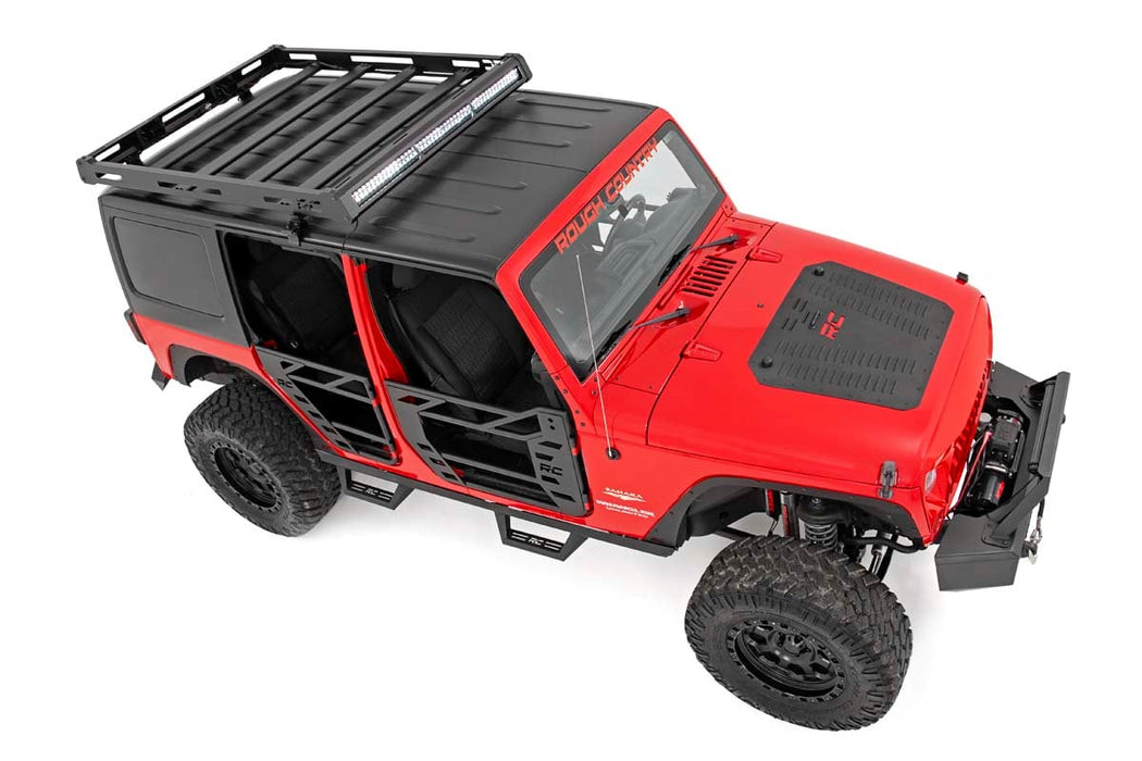 Rough Country Roof Rack for 2007 - 2018 Jeep Wrangler JK/Wrangler Unlimited - Recon Recovery