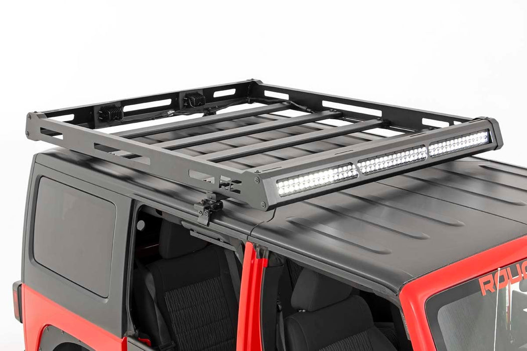 Rough Country Roof Rack for 2007 - 2018 Jeep Wrangler JK/Wrangler Unlimited - Recon Recovery