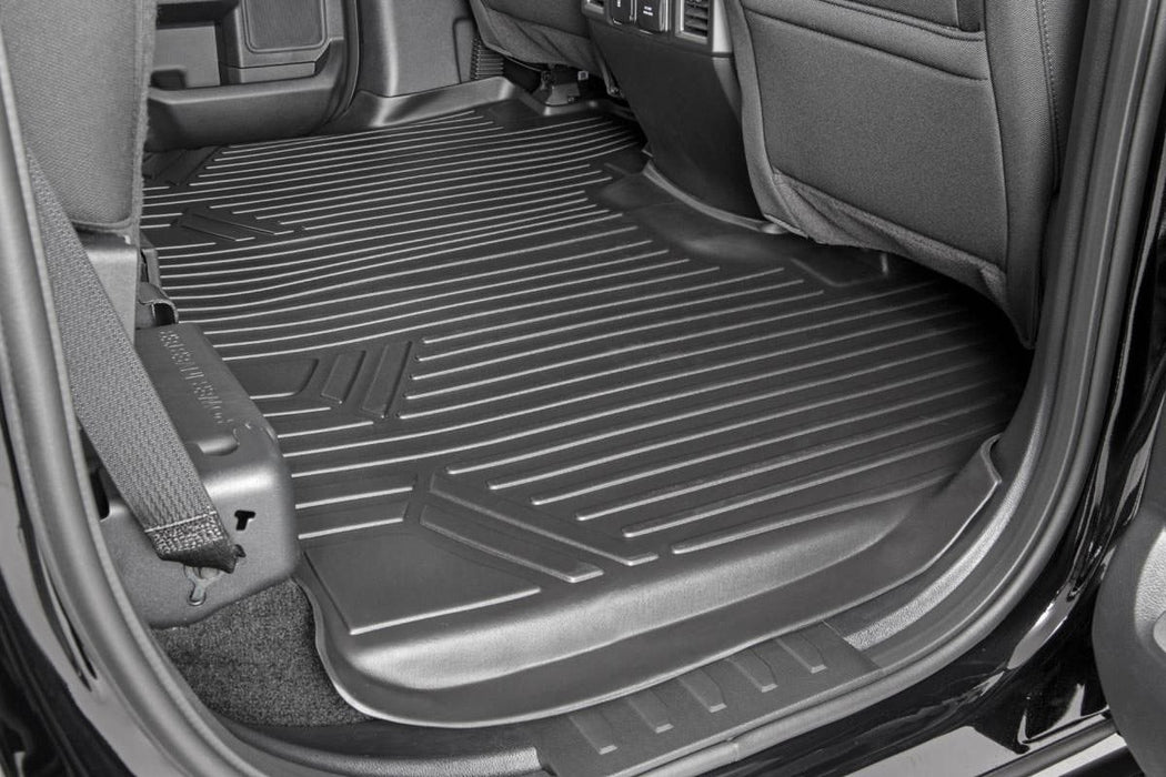 Rough Country Floor Mats Liners 2015 - 2025 Ford F - 150 / Raptor / Lightning Crew Cab - Recon Recovery