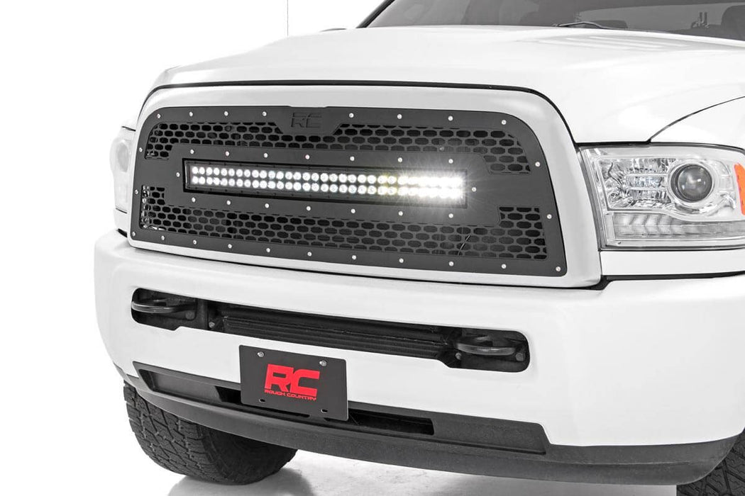 Rough Country Dual 30 inch LED Mesh Grille Kit for 2013-2018 Ram 2500 & 3500 - Recon Recovery