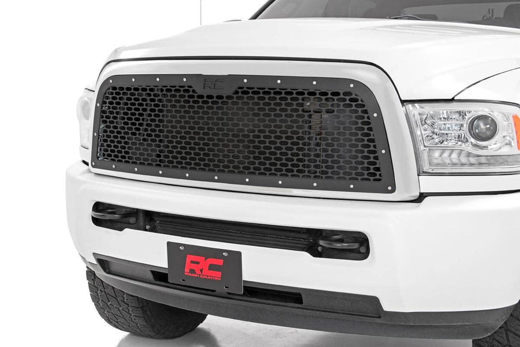 Rough Country Mesh Grille for 2013 - 2018 Ram 2500 & 3500 - Recon Recovery