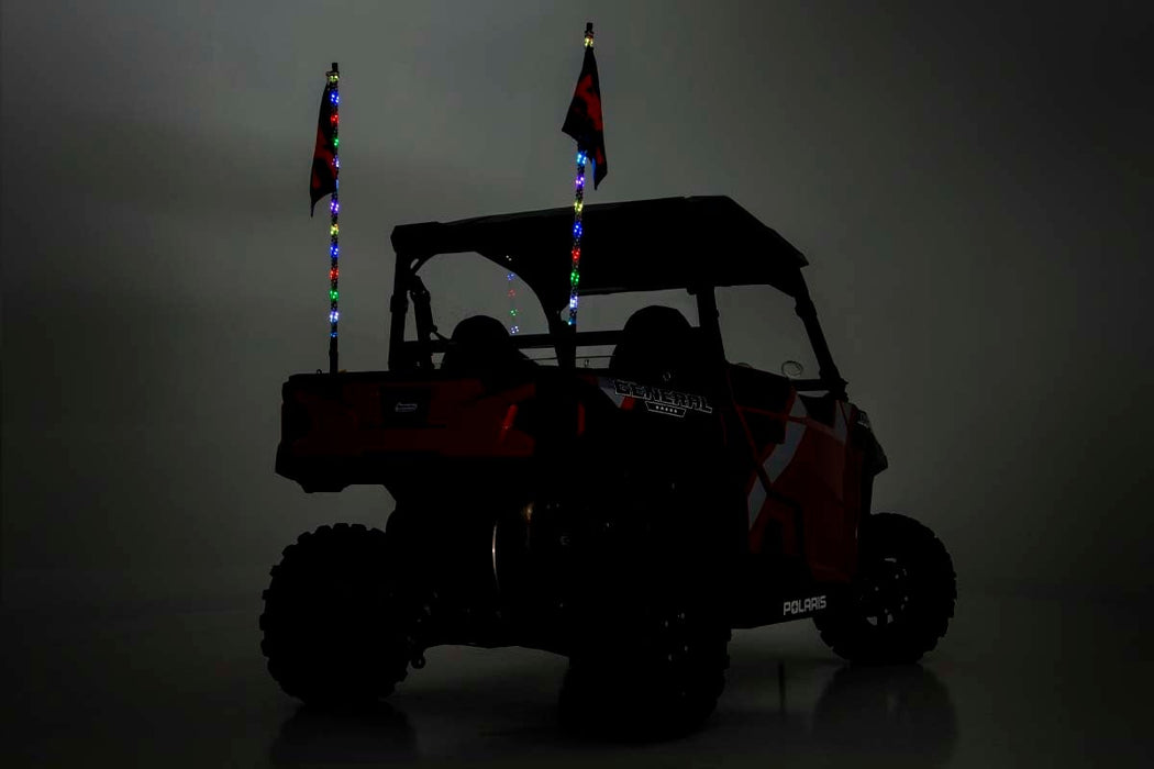 Rough Country 93004 UTV Whip Light - Multicolor, Sold as Pair - Recon Recovery