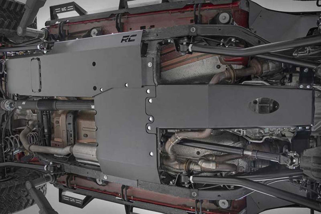 Rough Country Skid Plate Combo for 2018 - 2019 Jeep Wrangler Unlimited - Recon Recovery