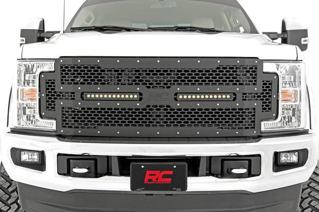 Rough Country Mesh Grille for 2017 - 2019 Ford F - 250 & F - 350 - Recon Recovery
