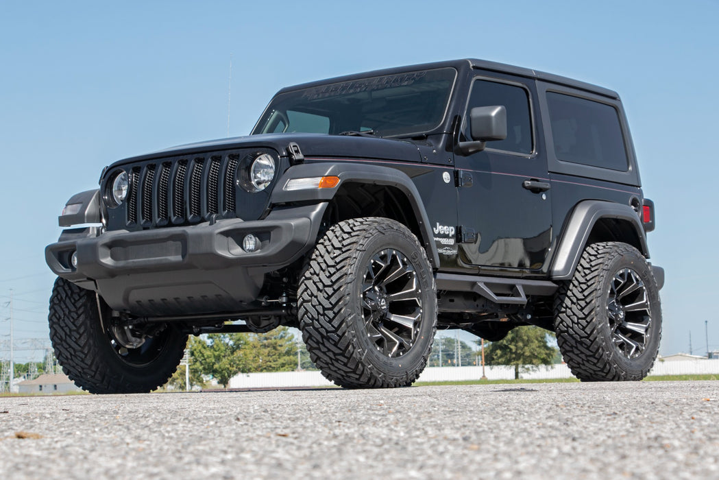 Rough Country Bolt On 2.5" Suspension Lift Kit for 2024 Jeep Wrangler JL 2 Door w/ v2 Monotube