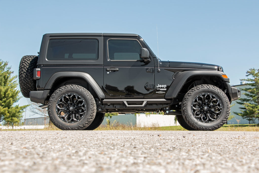 Rough Country Bolt On 2.5" Suspension Lift Kit for 2024 Jeep Wrangler JL 2 Door w/ v2 Monotube