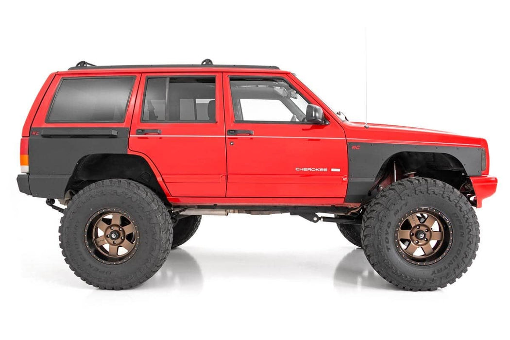 Rough Country Fender & Quarter Panel Armor for 1984 - 1996 Jeep Cherokee XJ - Recon Recovery