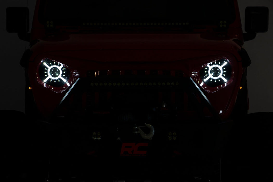 DOT Approved 9 Inch LED Headlights For 2018 - 2026 Jeep Gladiator JT & Wrangler JL - Recon Recovery