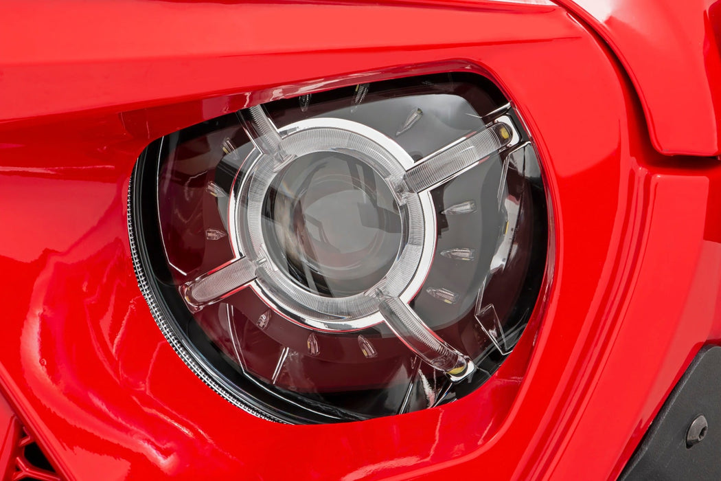 DOT Approved 9 Inch LED Headlights For 2018 - 2026 Jeep Gladiator JT & Wrangler JL - Recon Recovery