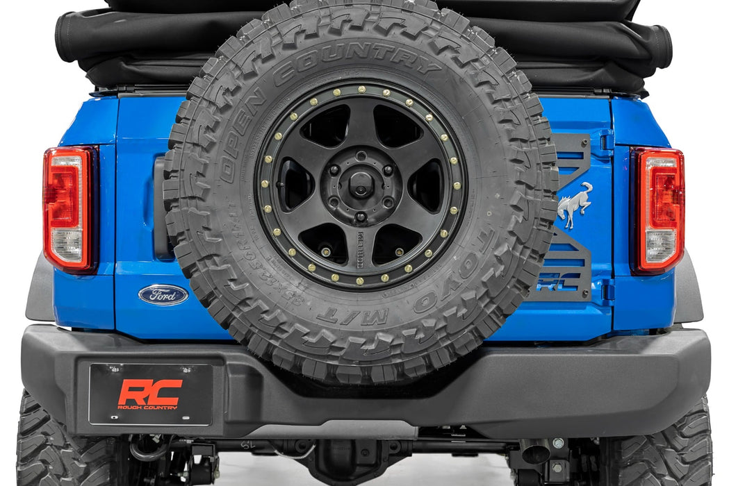 Rough Country Spare Tire Relocation for 2021 - 2026 Ford Bronco - Recon Recovery