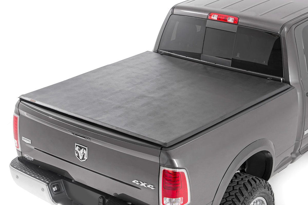 Rough Country 41309550 Tri-Fold Soft Tonneau Cover for 2009-2023 RAM 2500 3500 (5'7" Bed)