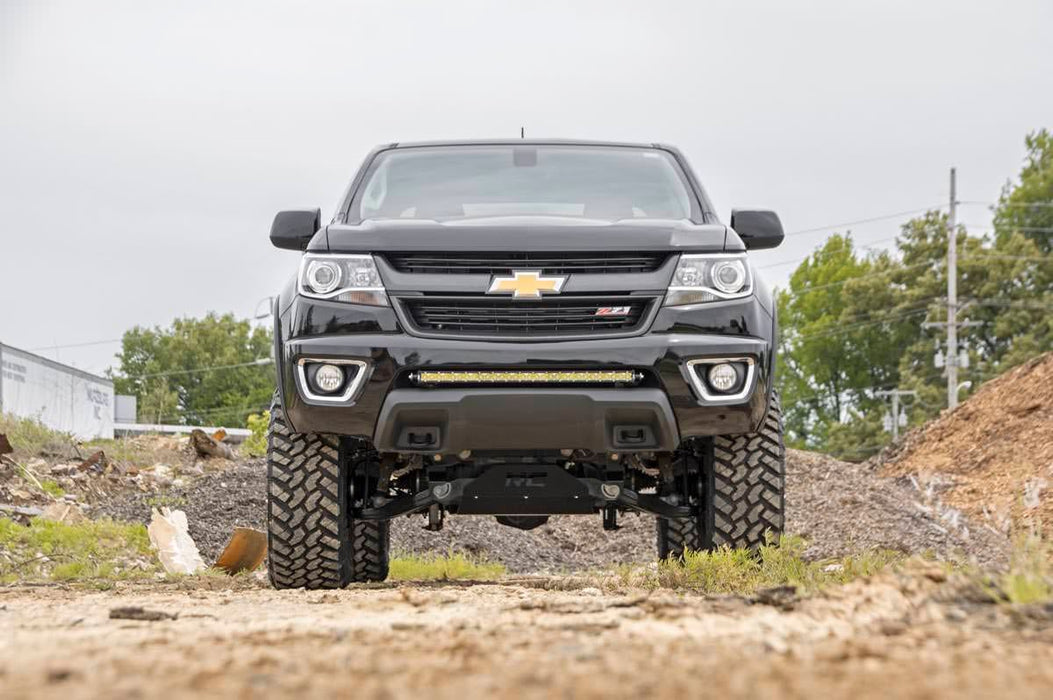 Rough Country Bumper 30 inch LED Light Mount for 2015 - 2022 GM Canyon & Colorado - Recon Recovery