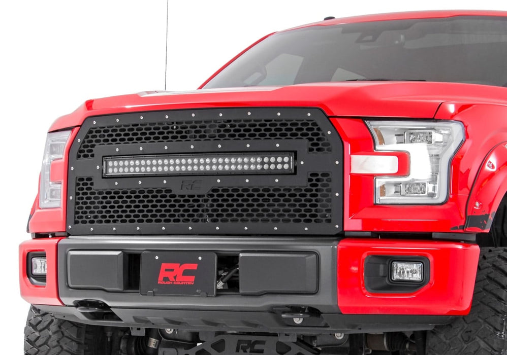 Rough Country Mesh Grille for 2015 - 2017 Ford F - 150 - Recon Recovery