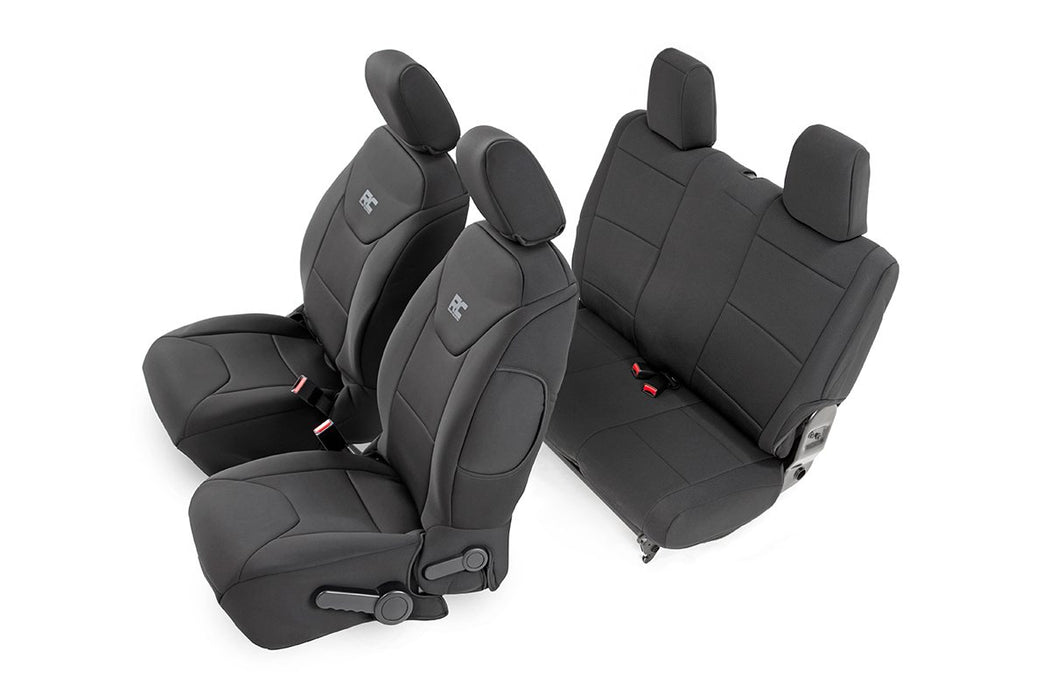 Rough Country Seat Covers | Front and Rear | Jeep Wrangler JK 2 Door (2011 - 2012) - Recon Recovery