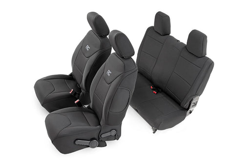 Rough Country Seat Covers | Front and Rear | Jeep Wrangler JK 2 Door (2011 - 2012) - Recon Recovery