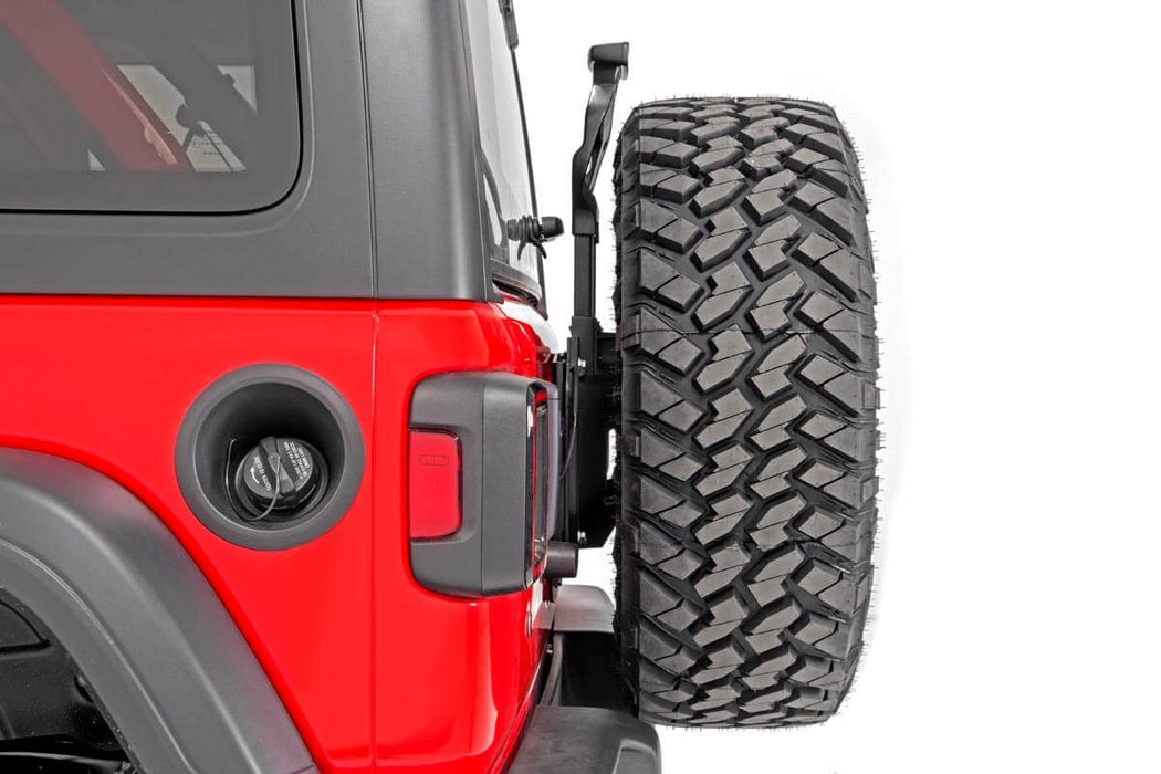 Rough Country Tire Carrier Relocation Plate for 2018 - 2026 Jeep Wrangler JL/Wrangler Unlimited - Recon Recovery