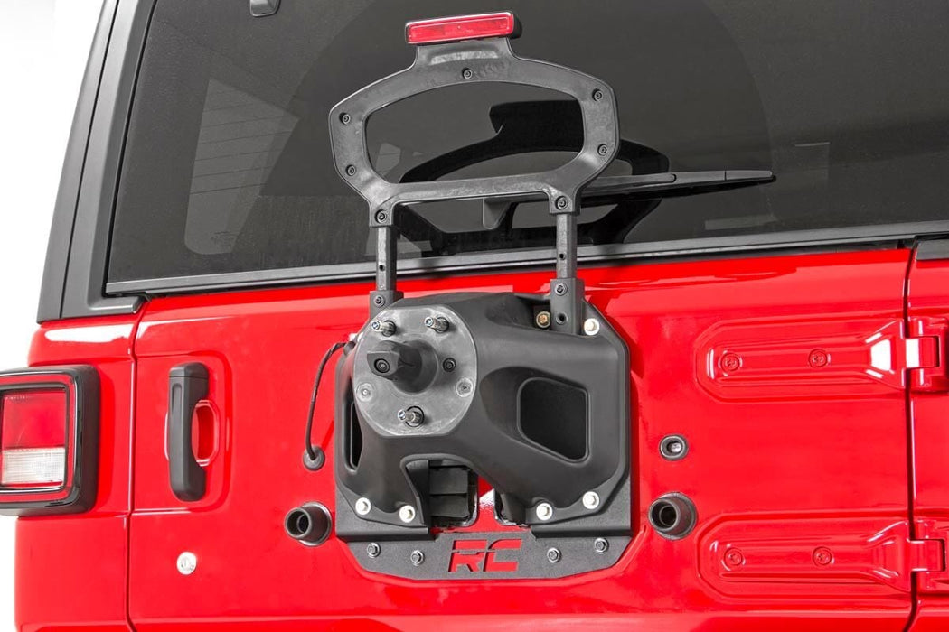 Rough Country Tire Carrier Relocation Plate for 2018 - 2026 Jeep Wrangler JL/Wrangler Unlimited - Recon Recovery