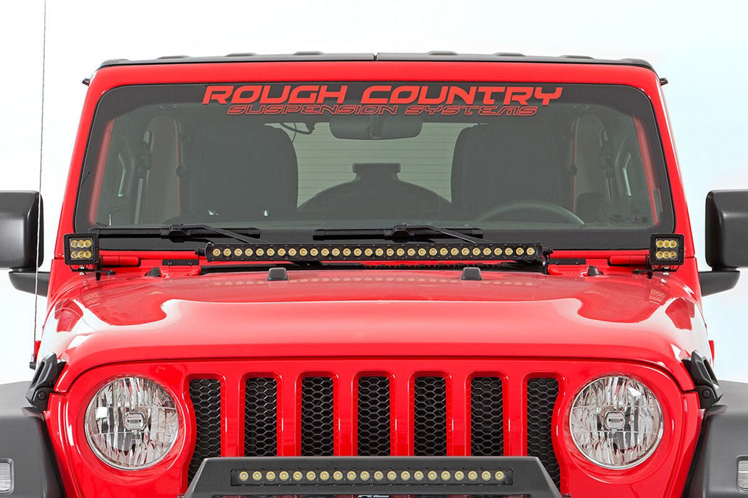 Rough Country LED Light Kit for 2018 - 2026 Jeep Gladiator JT/Wrangler JL - Recon Recovery