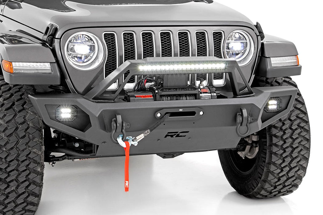 Rough Country Front Winch Bumper Jeep Gladiator JT/Wrangler JK & JL/Wrangler Unlimited - Recon Recovery