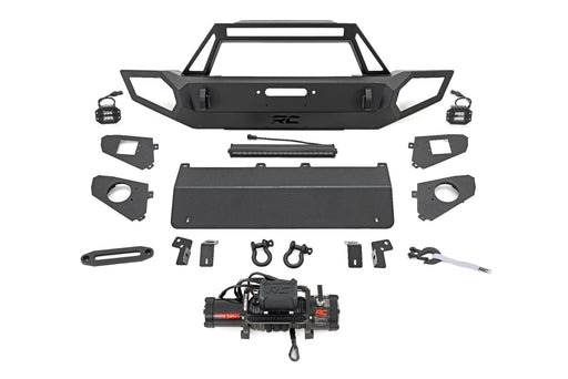 Rough Country Front Winch Bumper Jeep Gladiator JT/Wrangler JK & JL/Wrangler Unlimited - Recon Recovery