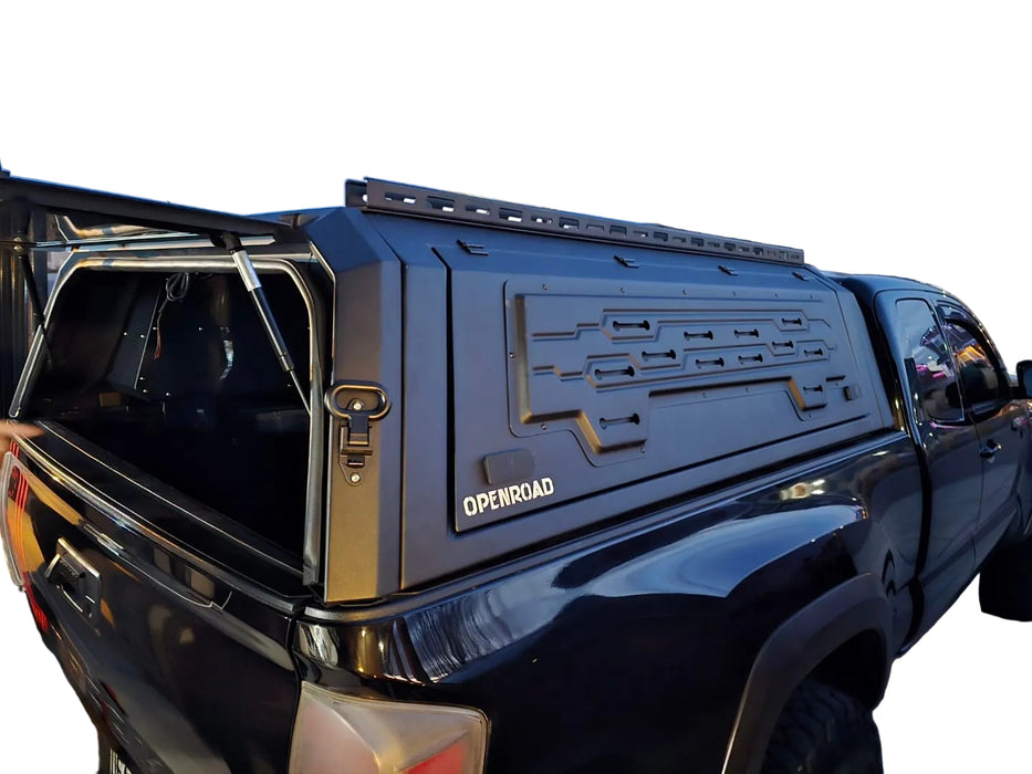 Openroad Aluminum Light Weight Modular Truck Cap for 2016-2023 Toyota Tacoma 6ft Bed