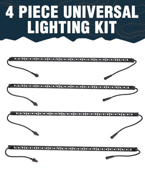 OVS 4 Piece Universal LED Light Kit – Plug & Play RGBWW Camping Lights - Recon Recovery