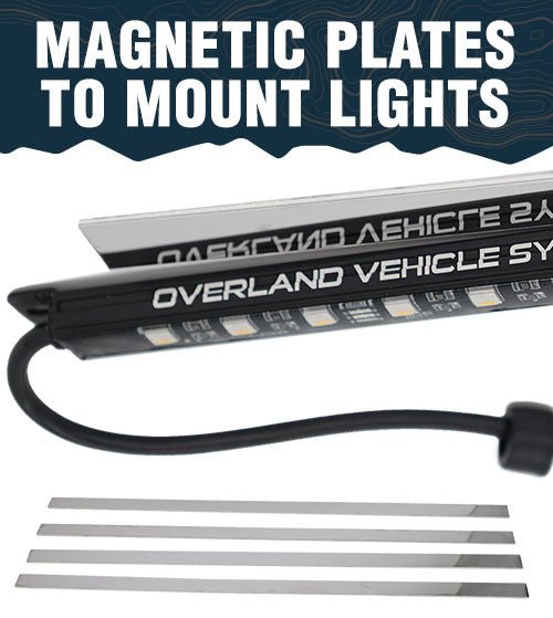 OVS 4 Piece Universal LED Light Kit – Plug & Play RGBWW Camping Lights - Recon Recovery