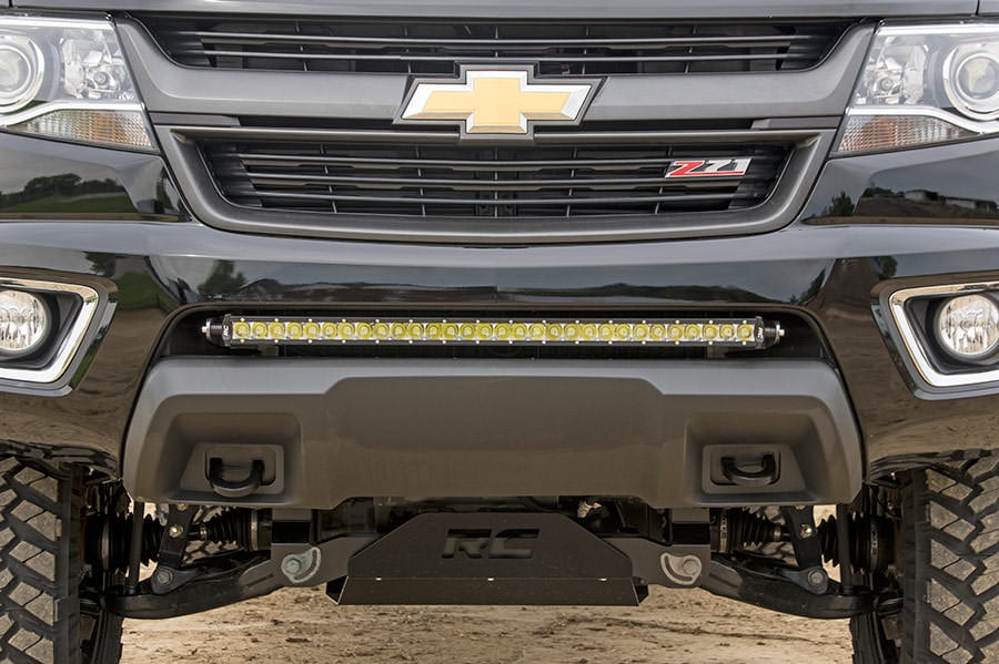 Rough Country Bumper 30 inch LED Light Mount for 2015 - 2022 GM Canyon & Colorado - Recon Recovery