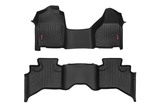 Rough Country Floor Mats | One Piece Front & Rear | Quad Cab | Ram 1500 (2012 - 2018 & Classic) - Recon Recovery