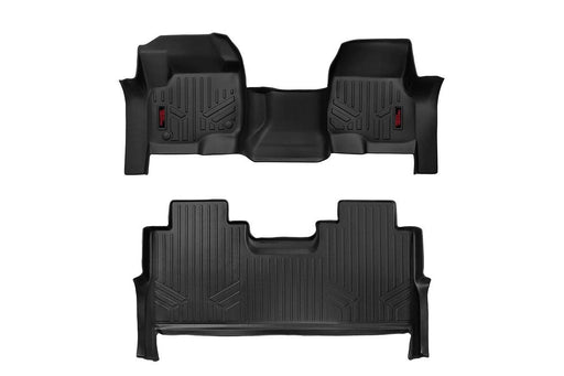 Rough Country Floor Mats | Front & Rear | Front Bench | Ford F - 250/F - 350 Super Duty 2WD/4WD (2017 - 2025) - Recon Recovery