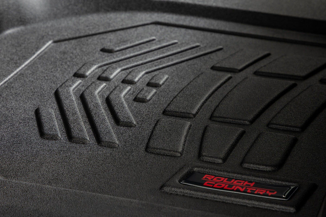 Rough Country Sure - Fit Floor Mats for 2019 - 2026 Chevy/GMC 1500 & 2500HD/3500HD - Recon Recovery