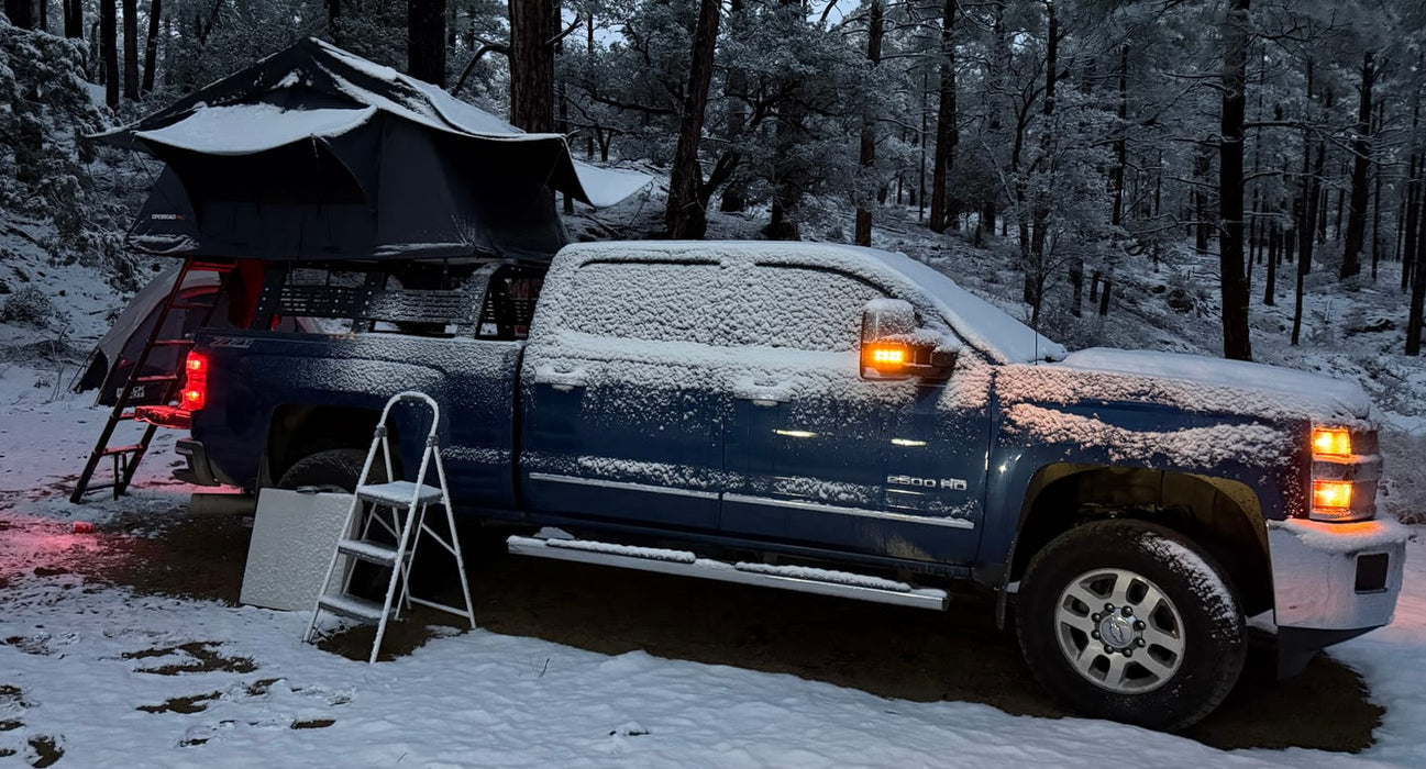 Openroad Soft Shell 2 - 3 People Rooftop Tent with Built in LED lights - 4 Season - Recon Recovery