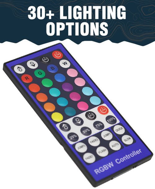 OVS 4 Piece Universal LED Light Kit – Plug & Play RGBWW Camping Lights - Recon Recovery