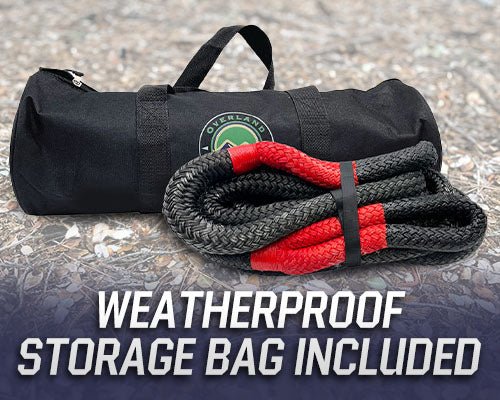 Overland Vehicle Systems Brute Kinetic Recovery Rope with Storage Bag - Recon Recovery - Recon Recovery