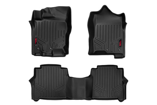 Rough Country Floor Mats | Front & Rear | Extended Cab | Chevy/GMC 1500/2500HD (2007 - 2014) - Recon Recovery