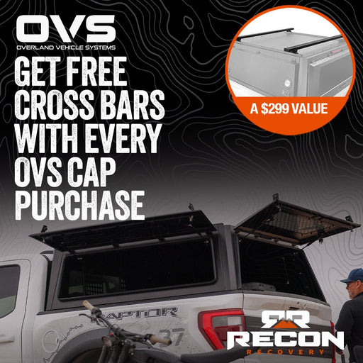 OVS Expedition Stainless Steel Truck Cap with Wing Doors For 2021-2026 Ford F-150 6.5ft Bed - Recon Recovery