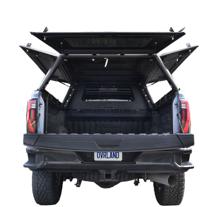Expedition Stainless Steel Bed Cap With Wing Doors for 2020 - 2027 GM Silverado Sierra 2500/3500 - Recon Recovery
