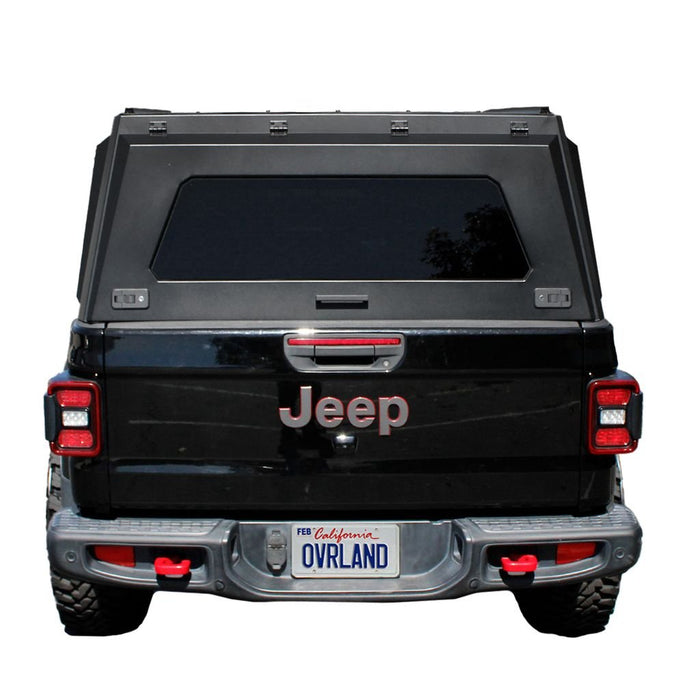 OVS Expedition PRO+ Stainless Steel Truck Cap with Full Windows for 2020 - 2025 Jeep Gladiator JT - Recon Recovery