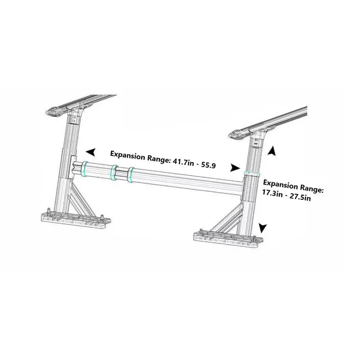 OPENROAD Adjustable Truck Bed Rack | Heavy - Duty Overland Rack System - Recon Recovery