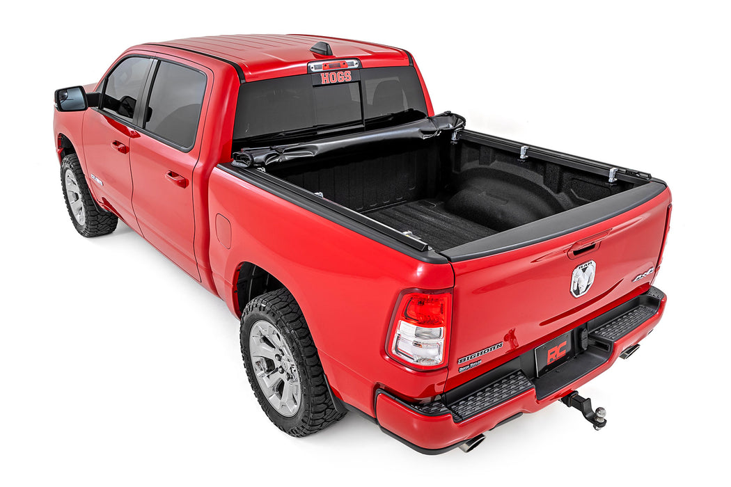PENSUN 8FT Soft Roll-Up Tonneau Cover For Dodge Ram 1500 2500 3500 (2002-2023)