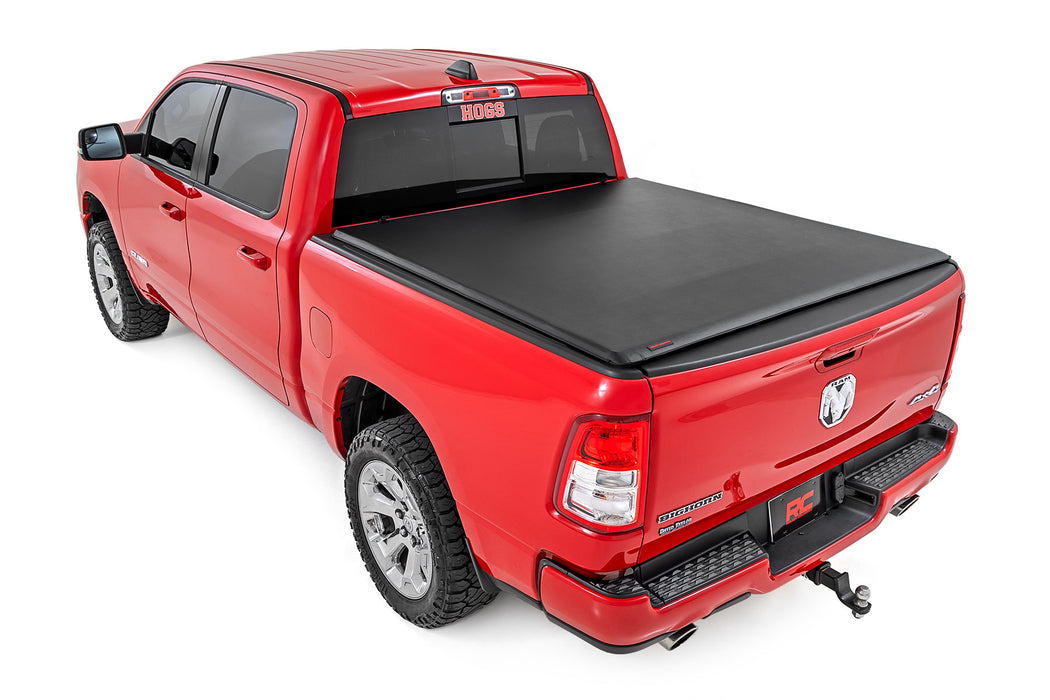 Rough Country 42320550 Soft Roll Up Tonneau Cover for 2019-2024 Ram 1500 (5' 7" Bed)